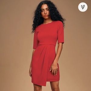 Lulu’s Westwood Red Half Sleeve Sheath Dress
